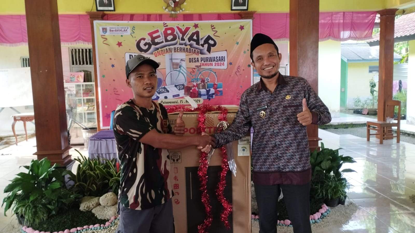 Gebyar Pengundian Hadiah Pajak Bumi dan Bangunan Desa Purwasari Tahun 2024 Sukses Digelar