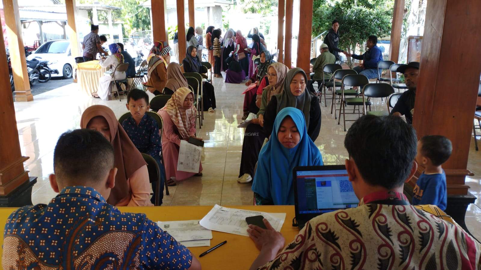 Sukses Dilaksanakan dan mendapatkan Apresiasi dari Kepala UPT YANDUKCAPIL Majenang Kegiatan Pembuatan IKD (IDENTITAS KEPENDUDUKAN DIGITAL) Jemput Bola di Desa Purwasari, Kecamatan Wanareja